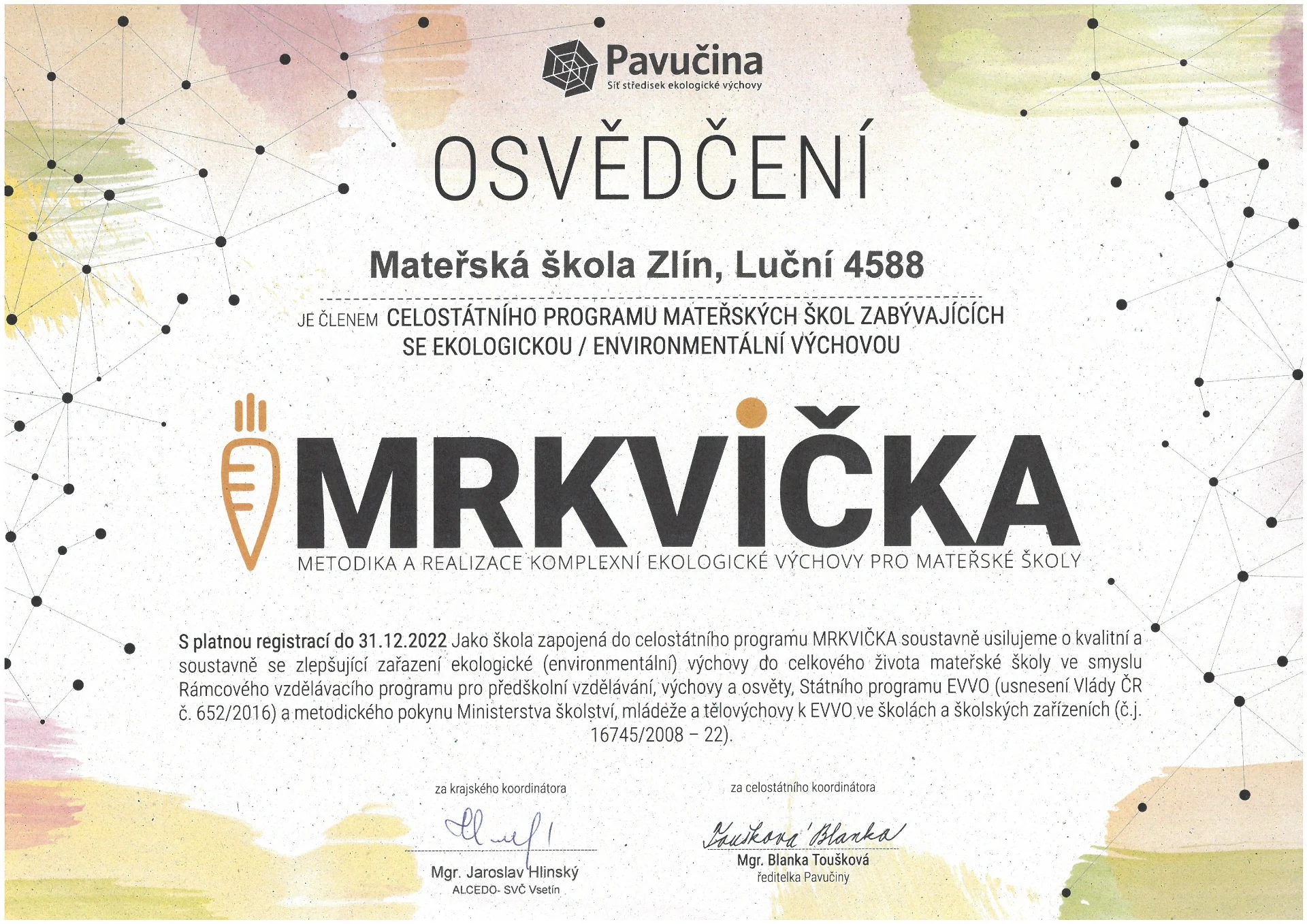 O nás - MŠ Slínová 11 Mrkvicka