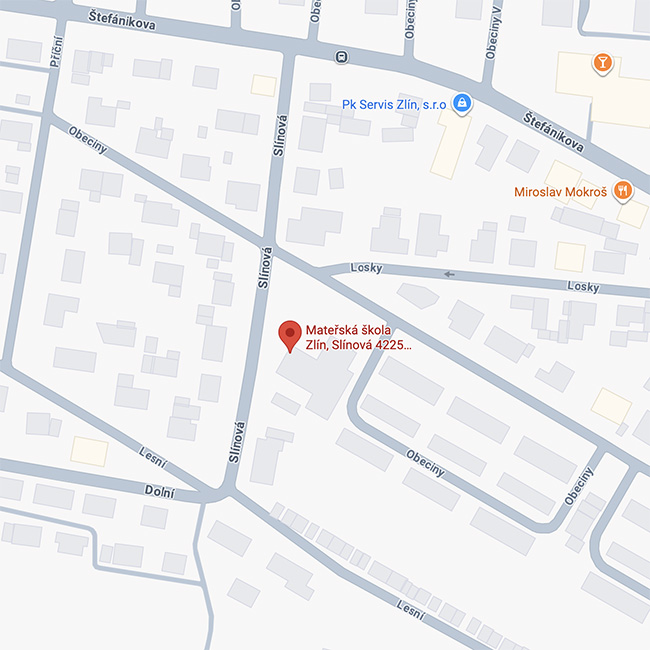 Domů – MŠ Slínová 22 ms zlin slinova jak se k nam dostanete